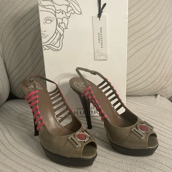 VERSACE COLLECTION SANDALS ZISE 7 - Picture 1 of 12